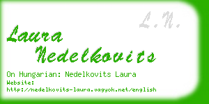 laura nedelkovits business card